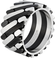 Кольцо Zippo 2006555 (серебристый/черный) - 