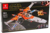 

Конструктор King, Star Wars/PLAN Звёздный истребитель X-wing / 60019