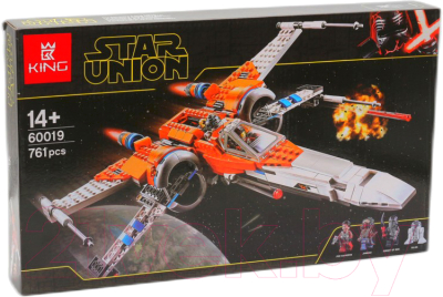 

Конструктор King, Star Wars/PLAN Звёздный истребитель X-wing / 60019