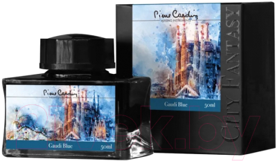 Чернила для перьевой ручки Pierre Cardin City Fantasy / PC332-L4 (50мл, синий Гауди)