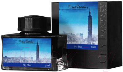 Чернила для перьевой ручки Pierre Cardin City Fantasy / PC332-L14 (50мл, синий небесный)