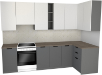 

Готовая кухня Primebeli, Николь Стандарт 1.2x2.2 правая