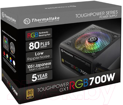 Блок питания для компьютера Thermaltake Toughpower GX1 RGB 700W / PS-TPD-0700NHFAGE-1