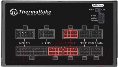 Блок питания для компьютера Thermaltake Toughpower Grand RGB Sync 850W / PS-TPG-0850FPCGEU-S