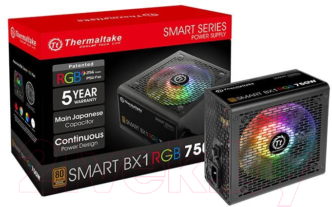 Блок питания для компьютера Thermaltake Smart BX1 RGB 750W / PS-SPR-0750NHSABE-1