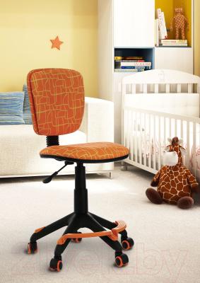 Кресло детское Бюрократ CH-204-F GIRAFFE (оранжевый жираф)