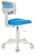 Миниатюра изображения товара Кресло детское Бюрократ CH-W 299/LB/TW-55 (сетка голубой TW-31 TW-55/пластик белый)