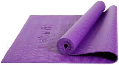 Коврик для йоги и фитнеса Starfit FM-101 PVC (173x61x0.4см, фиолетовый)