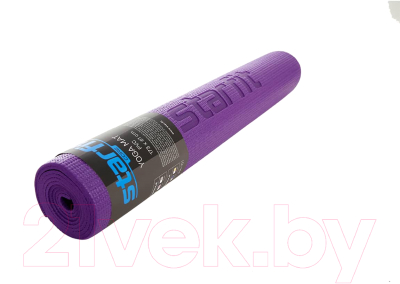 Коврик для йоги и фитнеса Starfit FM-101 PVC (173x61x0.4см, фиолетовый)