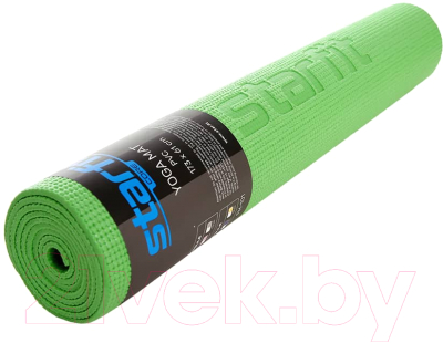 Коврик для йоги и фитнеса Starfit FM-101 PVC (173x61x0.5см, зеленый)
