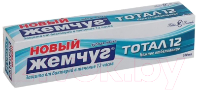 

Зубная паста Новый жемчуг, Тотал 12+ Нежное отбеливание