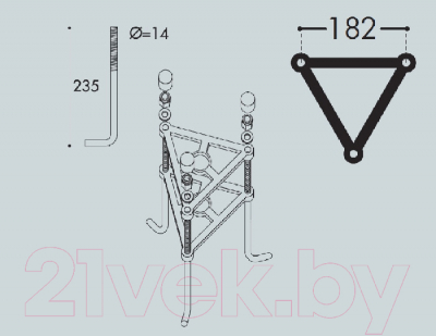 Фонарь уличный Fumagalli Rut E26.202.R20.BYF1R