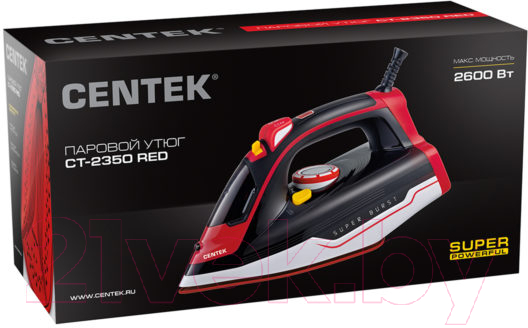 Утюг Centek CT-2350 (красный) — фото 8
