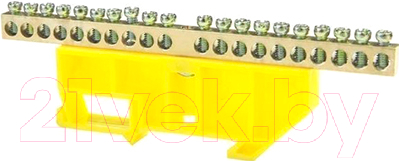 Шина нулевая ETP 20P с DIN-изолятором (желтый)