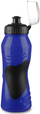 Бутылка для воды Indigo Comfort IN037 (600мл, синий/черный)