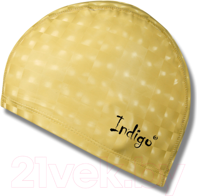 Шапочка для плавания Indigo 3D IN047 (желтый)