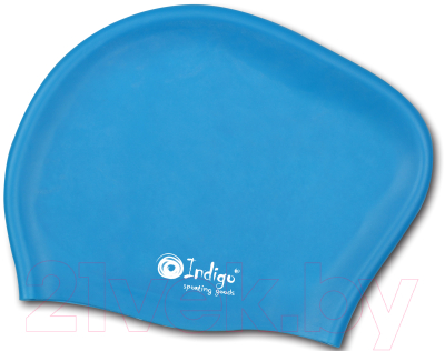 Шапочка для плавания Indigo 808 SC (голубой)