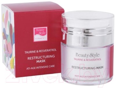 Маска для лица кремовая Beauty Style Taurine & Resveratrol Anti Age Plus Реструктурирующая  (50мл)