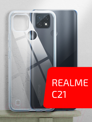 Чехол-накладка Volare Rosso Clear для Realme C21 (прозрачный)