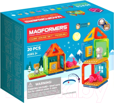 

Конструктор магнитный Magformers, Cube House Penguin / 705018