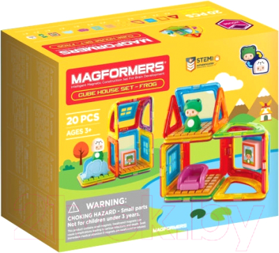 

Конструктор магнитный Magformers, Cube House Frog / 705019