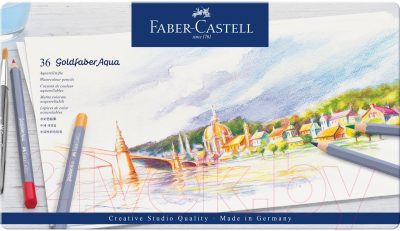 Набор акварельных карандашей Faber Castell Goldfaber Aqua / 114636 (36шт)