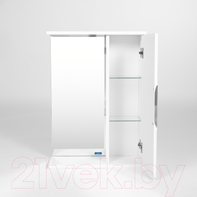 Шкаф с зеркалом для ванной Viant Лима 50 / VLIM50-ZSH