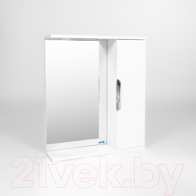 Шкаф с зеркалом для ванной Viant Лима 60 / VLIM60-ZSH