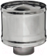 Колпак для дымохода Ferrum 430/0.5мм Ф180 / f2011 (с ветрозащитой) - 