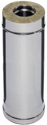 

Труба дымохода Ferrum, 0.5м 430/0.5мм Ф80x160 / f3916