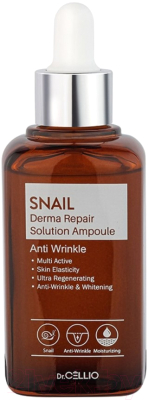 Сыворотка для лица Dr. Cellio Snail Derma Repair Solution Ampoule (50мл)