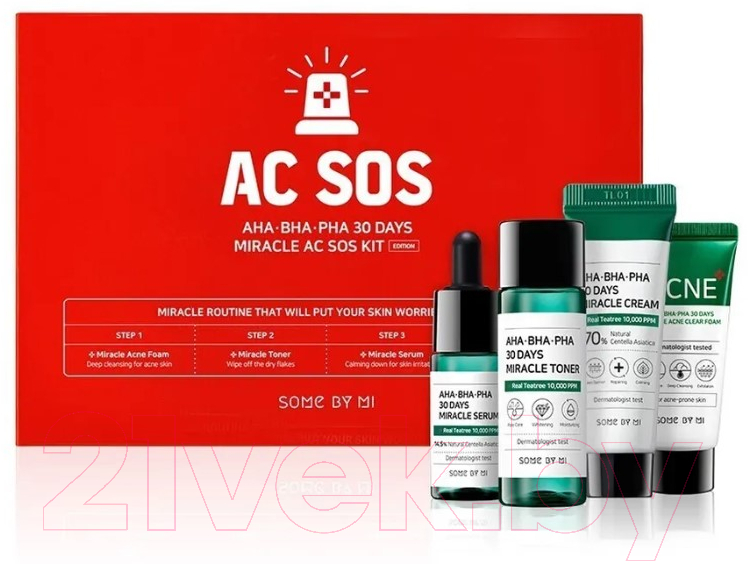 Набор косметики для лица Some By Mi 30days Aha/Bha/Pha 30 Days Miracle Ac Sos Kit 4