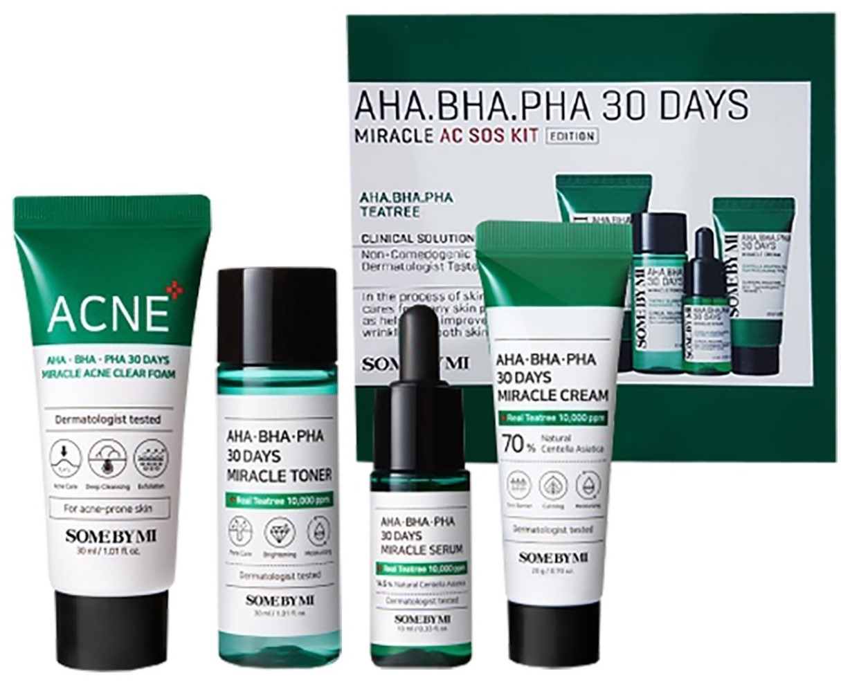 Набор косметики для лица Some By Mi 30days Aha/Bha/Pha 30 Days Miracle Ac Sos Kit 4