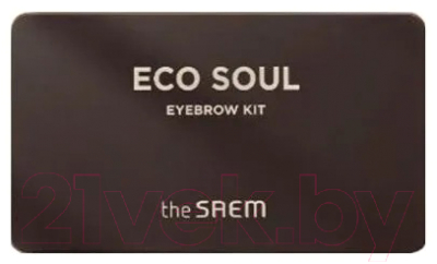 Тени для бровей The Saem Eco Soul Eyebrow Kit тон 01 Brown (5г)