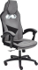 Кресло геймерское Tetchair Arena флок (серый/черный) - 