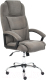 Кресло офисное Tetchair Bergamo флок (хром/серый 29) - 