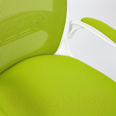 Кресло офисное Tetchair Happy ткань (белый/зеленый)