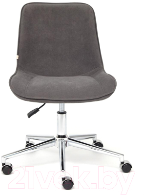 Кресло офисное Tetchair Style флок (серый)