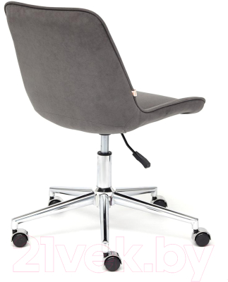 Кресло офисное Tetchair Style флок (серый)