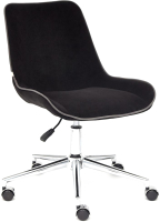 Кресло офисное Tetchair Style флок (черный) - 