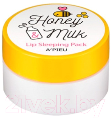 Маска для губ A'Pieu Honey & Milk Lip Sleeping Pack