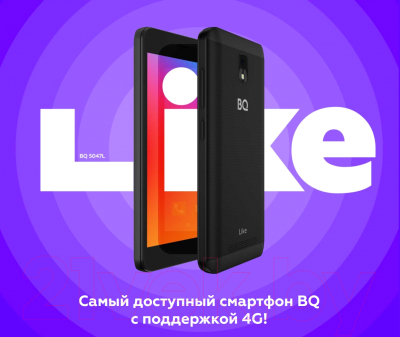 Смартфон BQ Like BQ-5047L (черный)