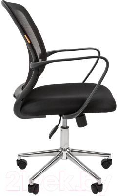 Кресло офисное Chairman 698 хром (TW-01, черный)