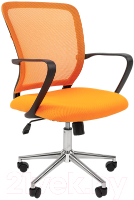 Кресло офисное Chairman 698 TW хром (оранжевый)