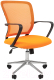 Кресло офисное Chairman 698 TW хром (оранжевый) - 