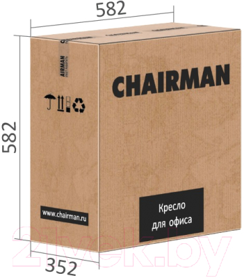 Кресло офисное Chairman 699 TW без подлокотников (серый)