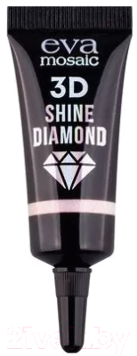 Хайлайтер Eva Mosaic 3D Shine Diamond гелевый Розовое золото (5мл)