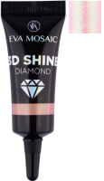 Блестки для макияжа Eva Mosaic 3D Shine Diamond гелевый Хамелеон (5мл) - 