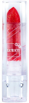 Изображение товара Помада для губ детская Lukky С блестками с ароматом клубники / Т16762 (красный)