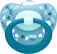 Пустышка NUK Signature Ортодонтической формы / 10736657 (силикон, р.2, голубой) - 